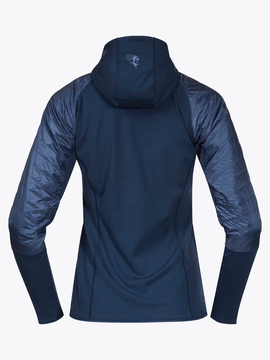 Bergans Cecilie Insulated Hybrid Jacket Light Thunder Blue / Thunder Blue / Silver Grey