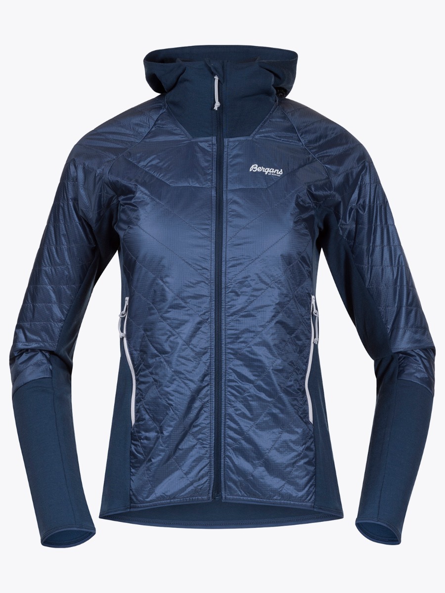 Bergans Cecilie Insulated Hybrid Jacket Light Thunder Blue / Thunder Blue / Silver Grey