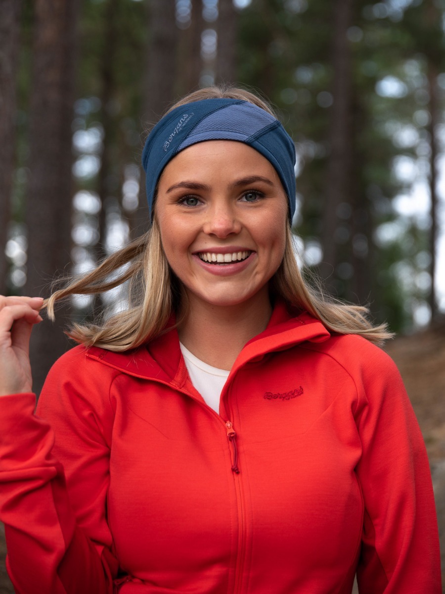 Bergans Cecilie Wool Headband Thunderblue