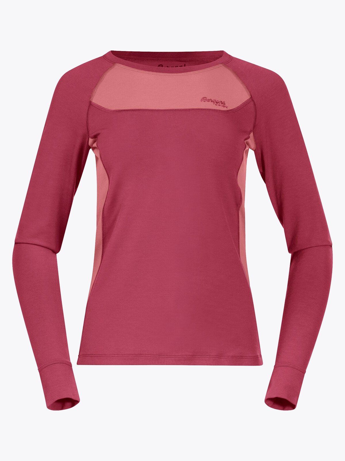 Bergans Cecilie Wool Long Sleeve Creamy Rouge / Light Creamy Rouge