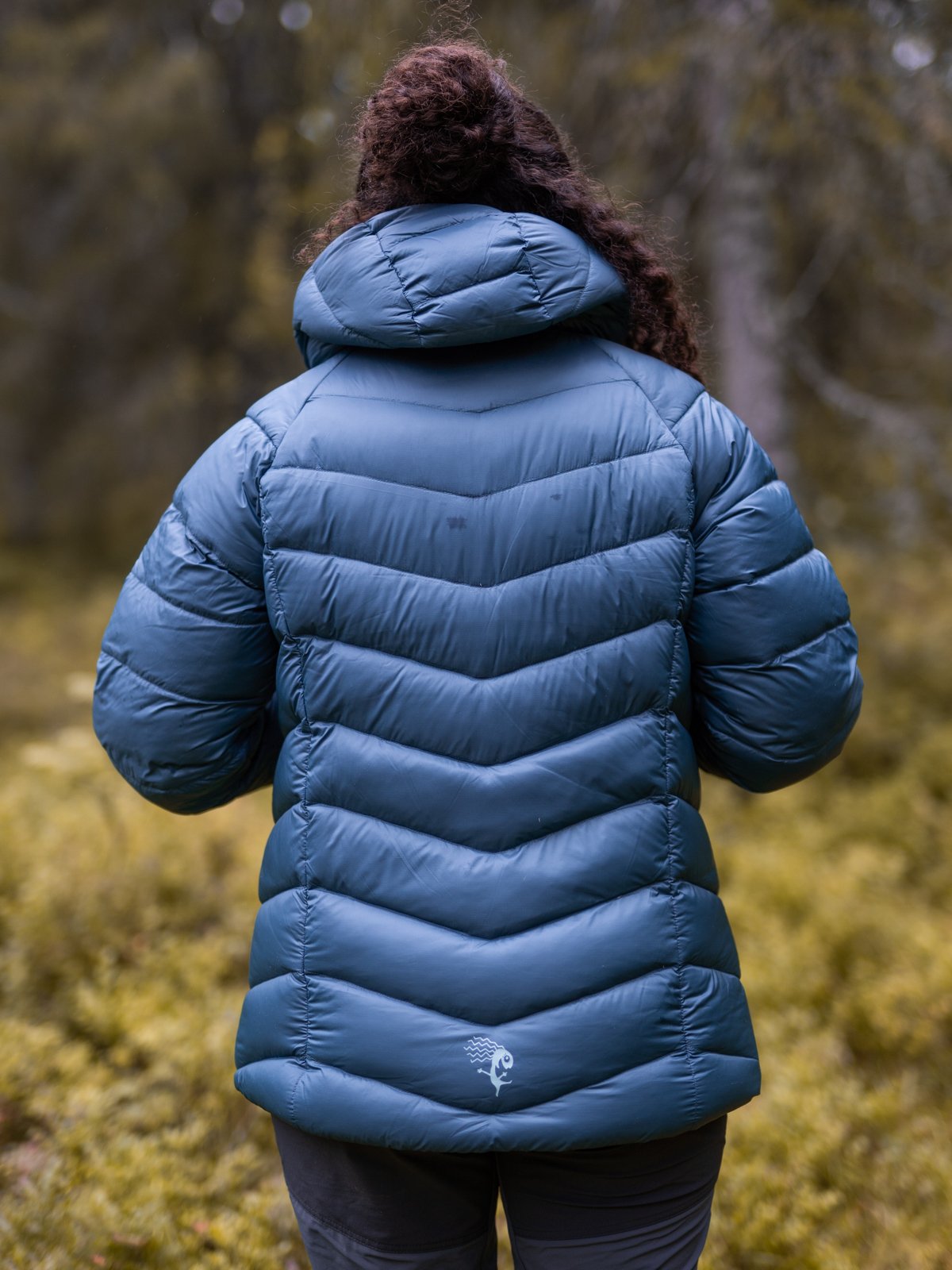 Bergans Cecilie V3 Down Jacket Orion Blue / Misty Forest