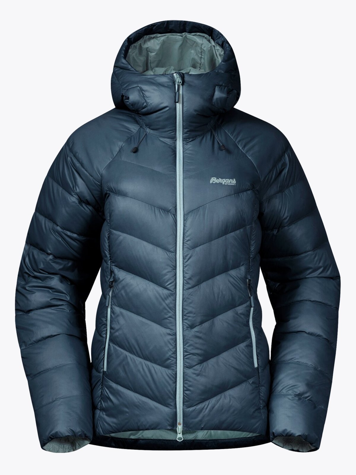 Bergans Cecilie V3 Down Jacket Orion Blue / Misty Forest