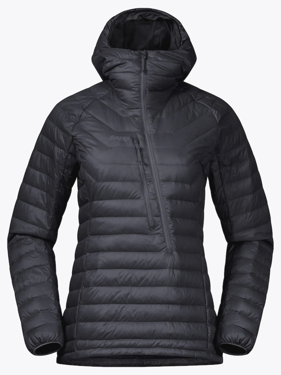 Bergans Cecilie Down Light Anorak Solid Charcoal / Solid Dark Grey