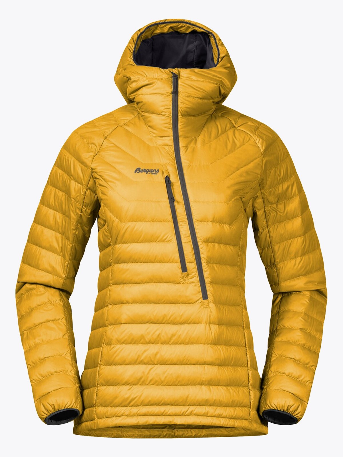 Bergans Cecilie Down Light Anorak Light Golden Yellow / Solid Dark Grey