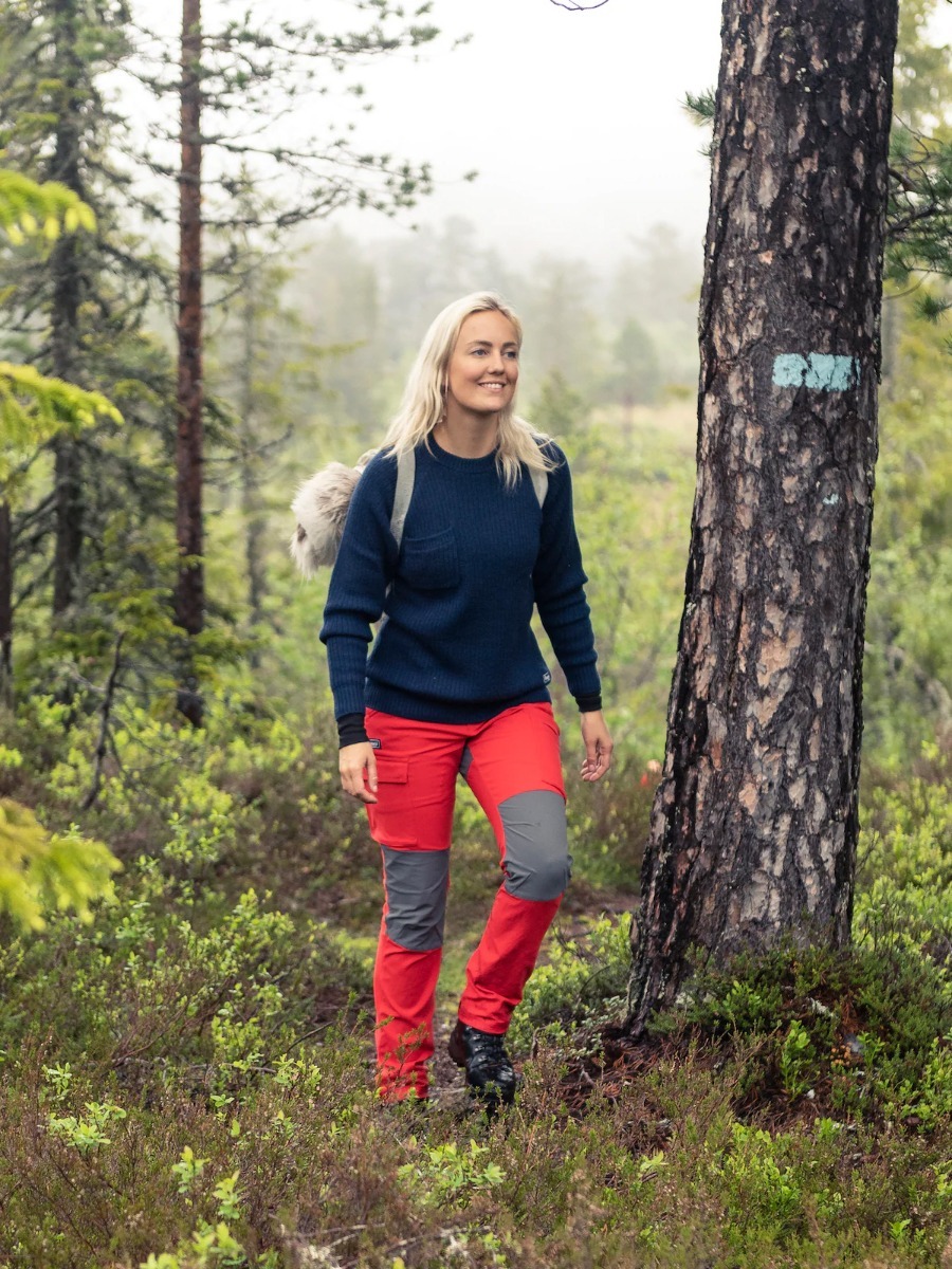 Bergans Nordmarka Hybrid Pant Red Sand / Solid Dark Grey