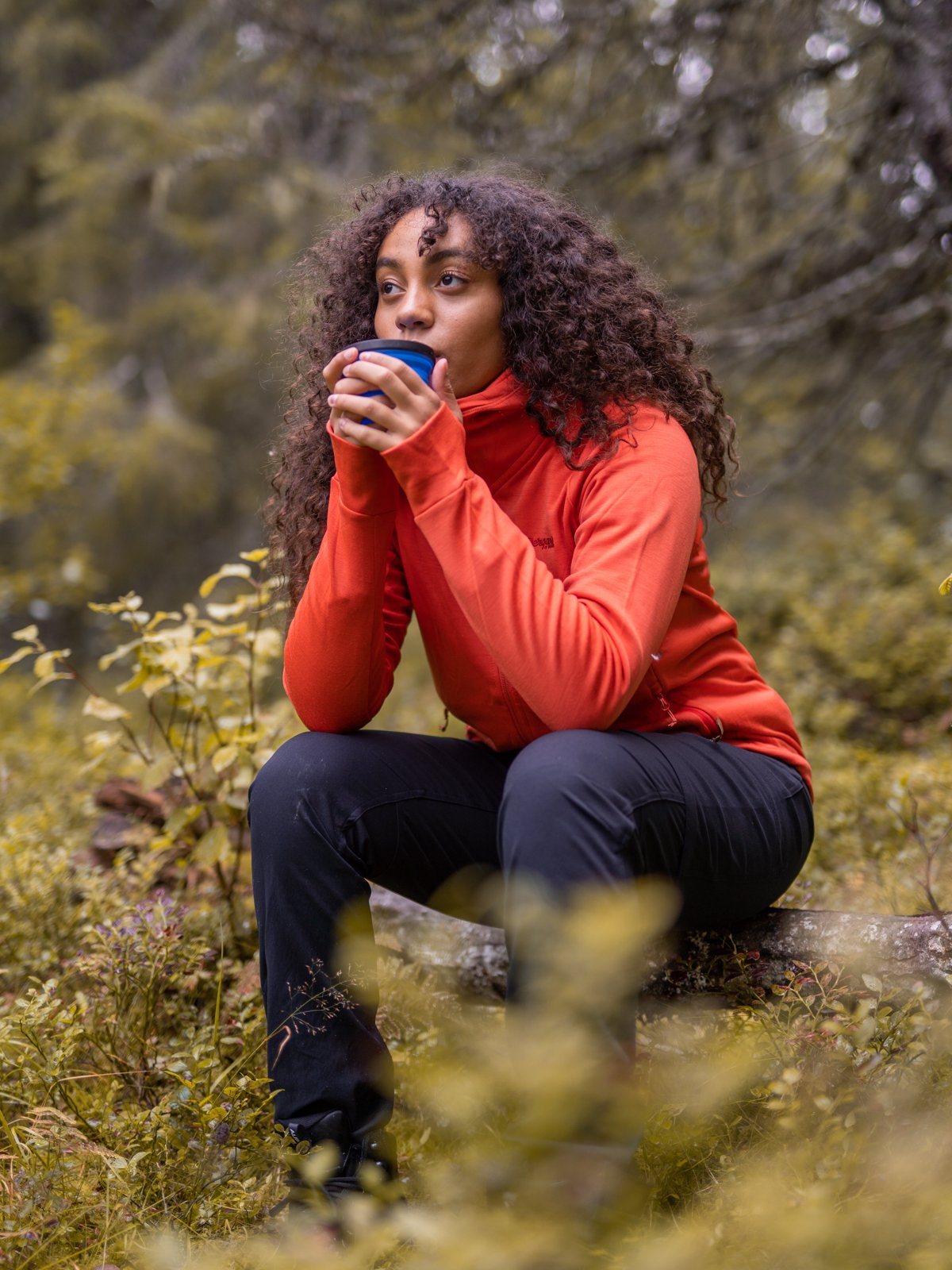 Bergans Ulstein Wool Hood Jacket Brick