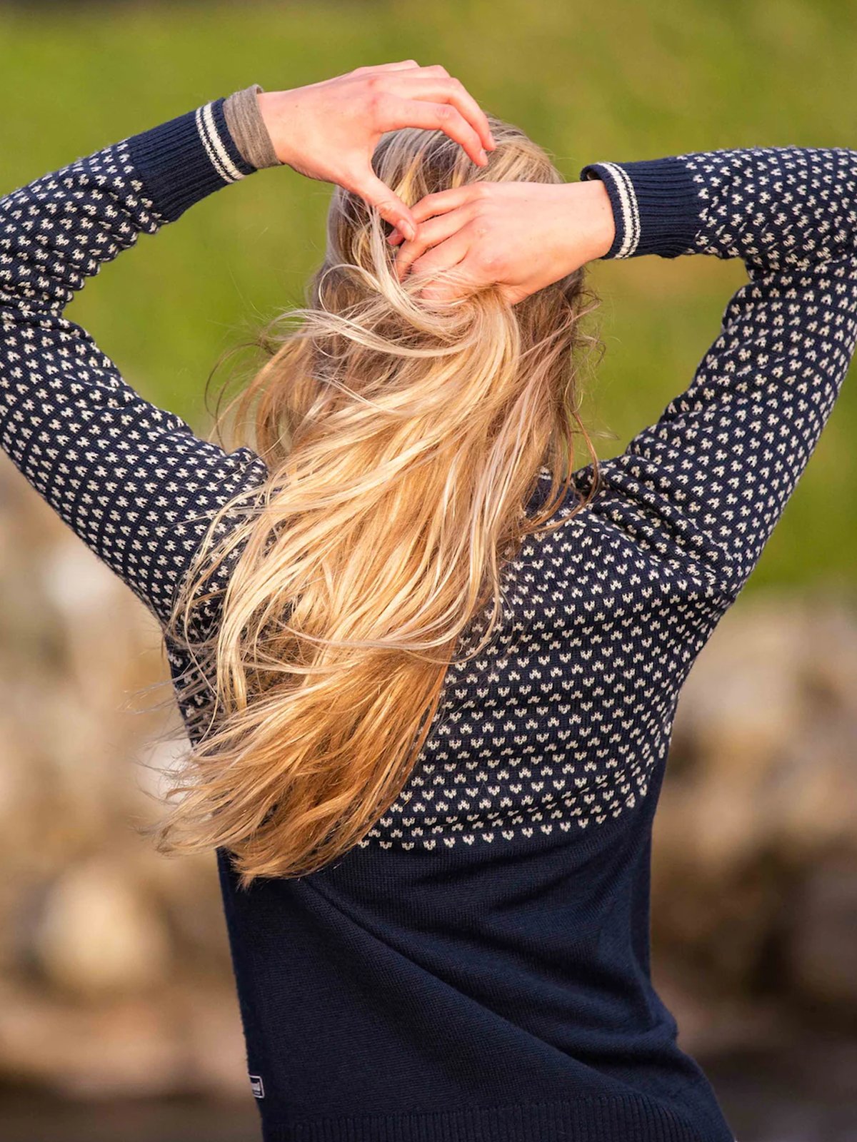 Bergans Alvdal Wool Jumper Navy / VanillaWhite