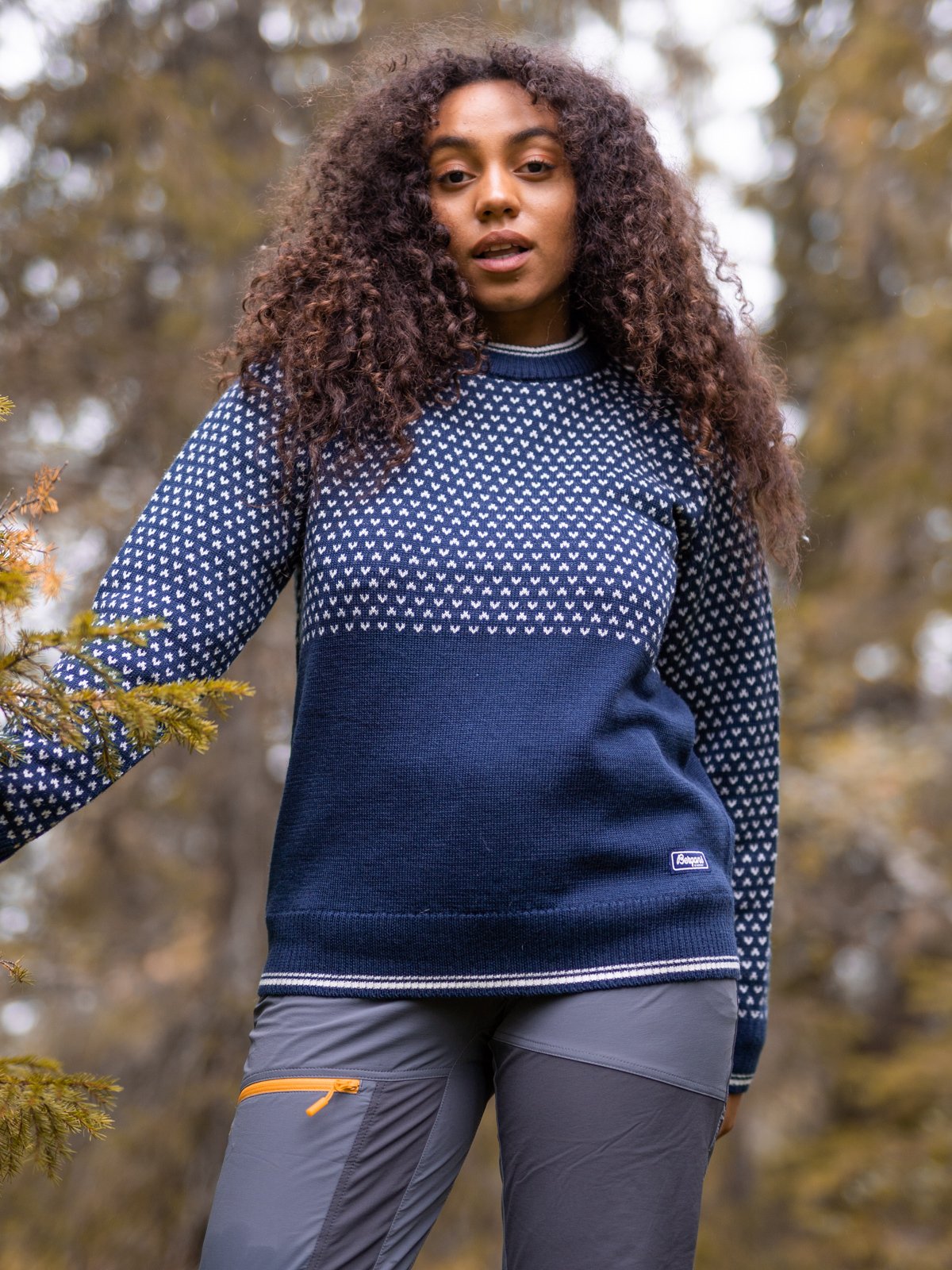 Bergans Alvdal Wool Jumper Navy / VanillaWhite