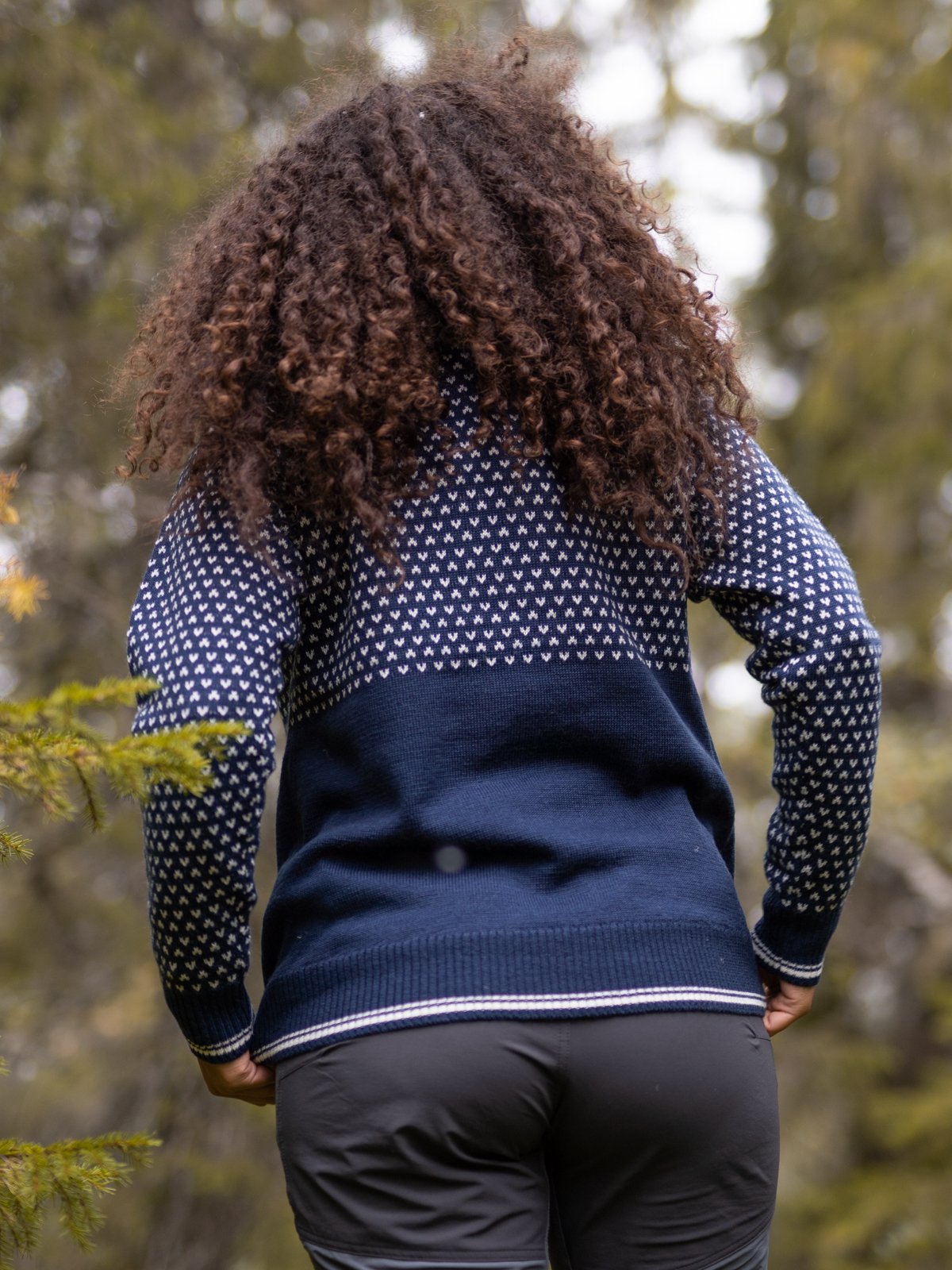 Bergans Alvdal Wool Jumper Navy / VanillaWhite