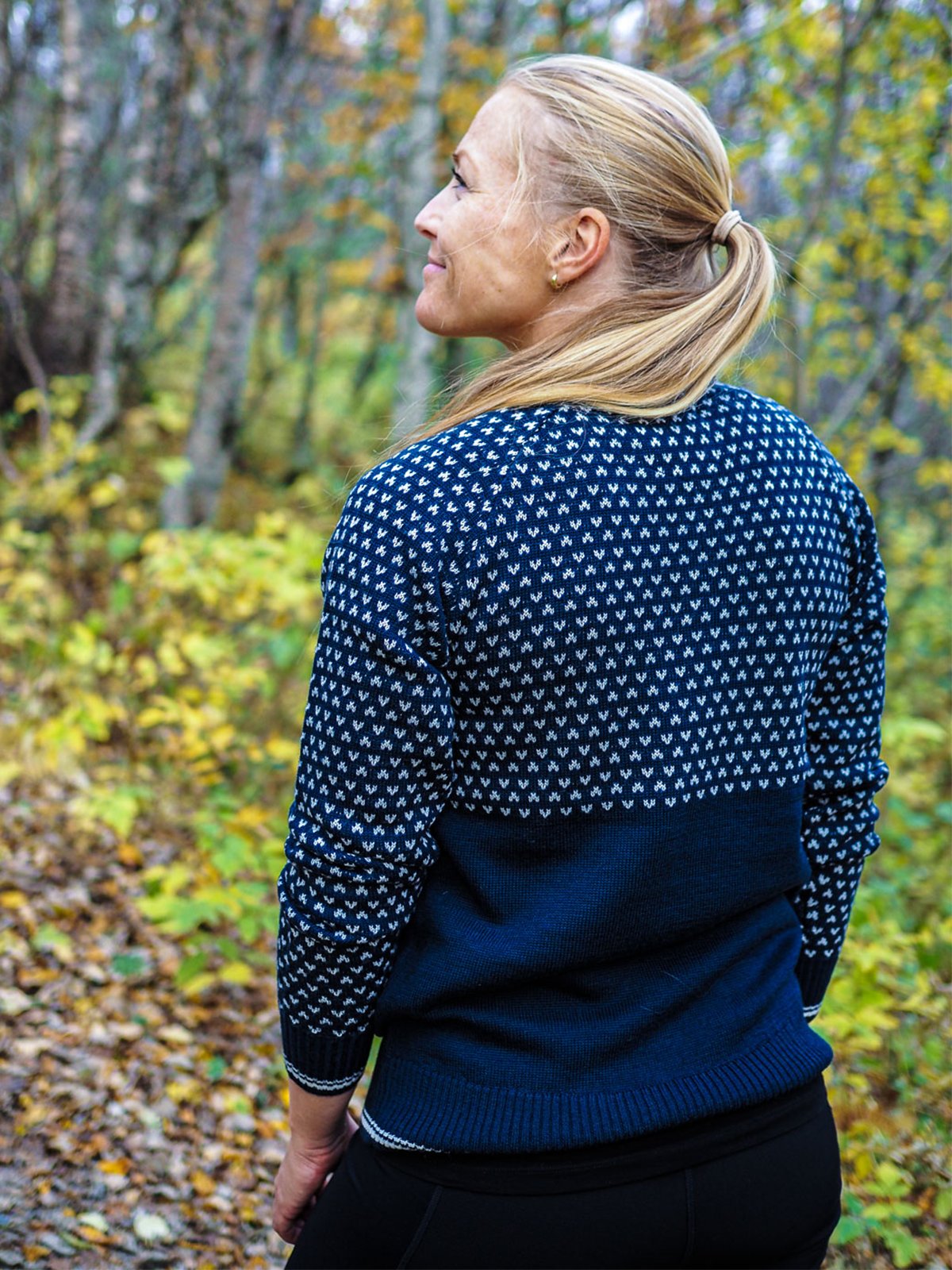 Bergans Alvdal Wool Jumper Navy / VanillaWhite