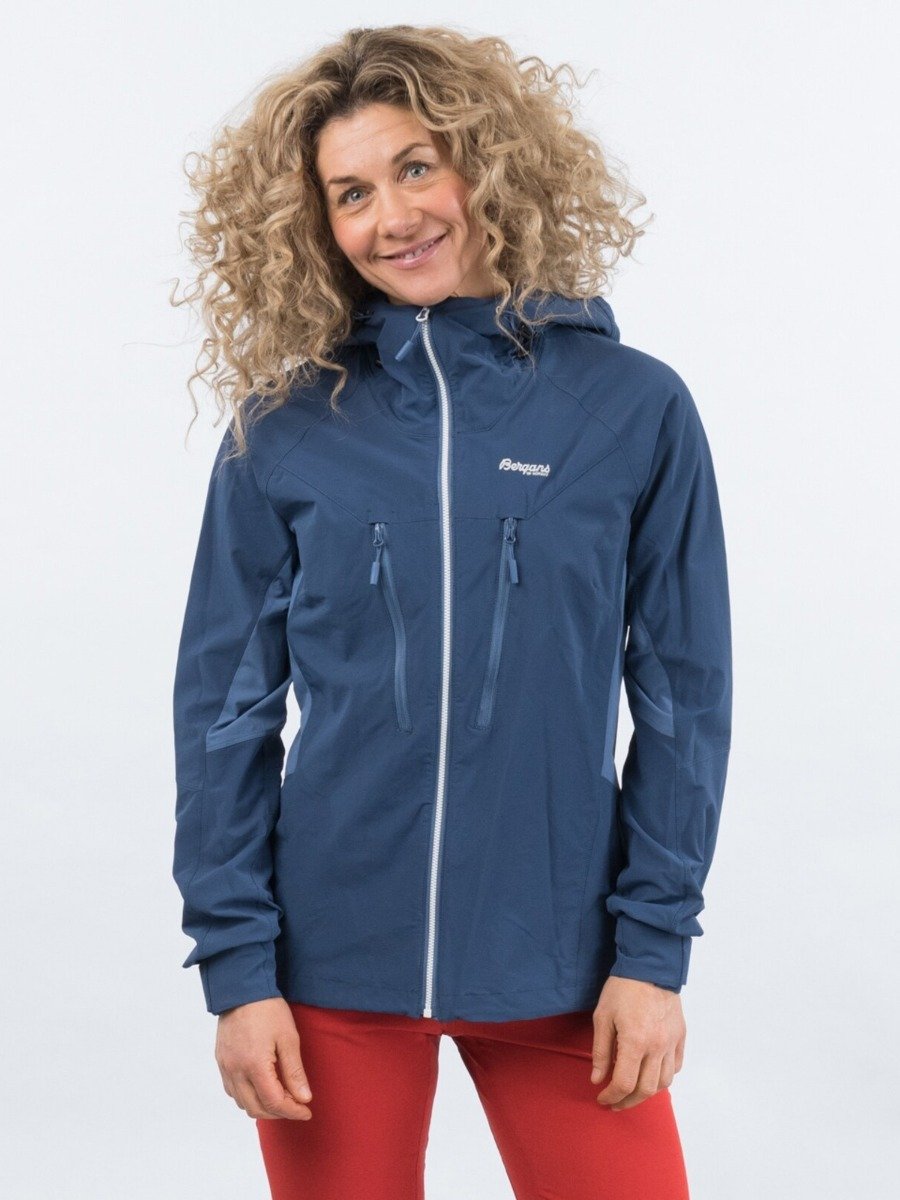 Bergans Cecilie Mountain Softshell Jacket Thunder Blue / Light Thunder Blue