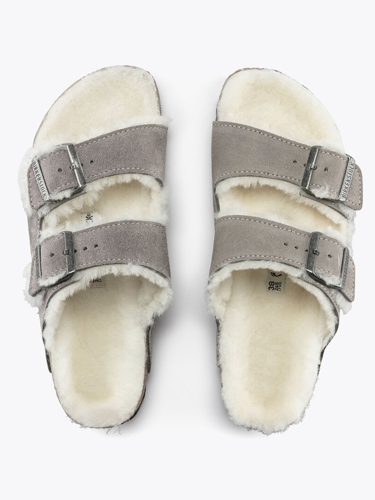 Birkenstock Arizona Fur Stone Coin
