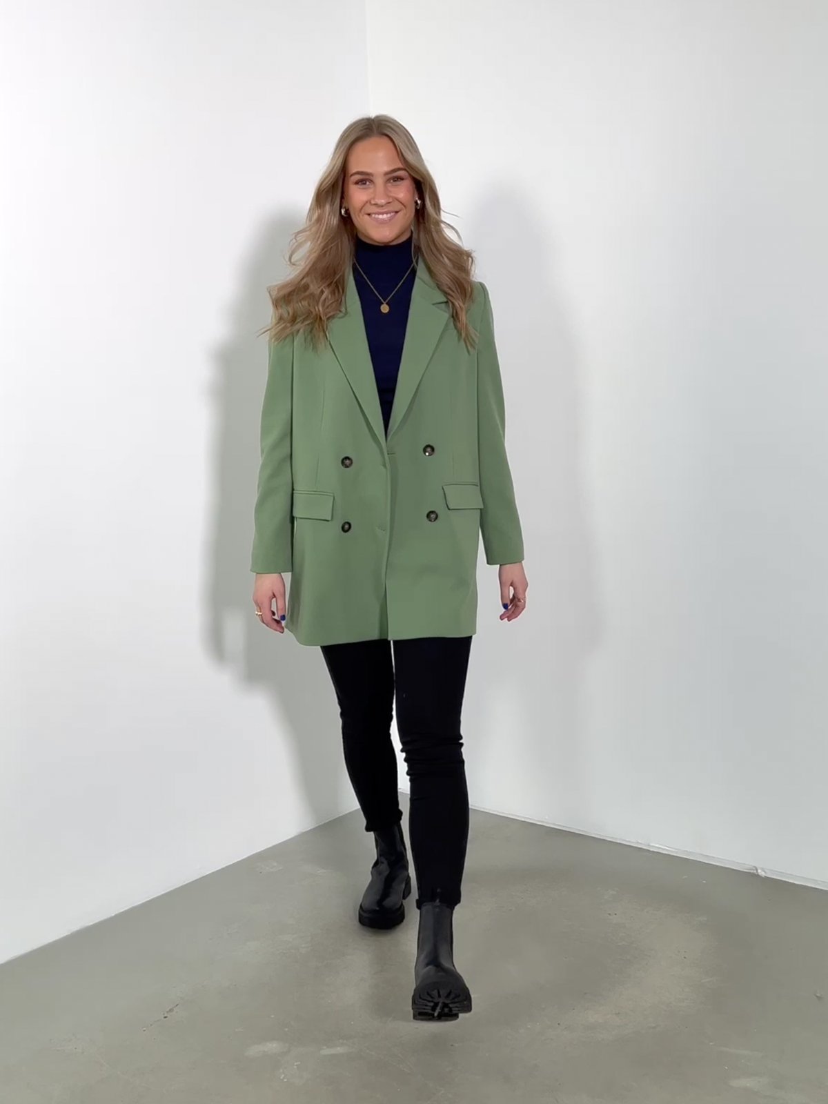 Selected Femme Myna Relaxed Blazer Loden Frost