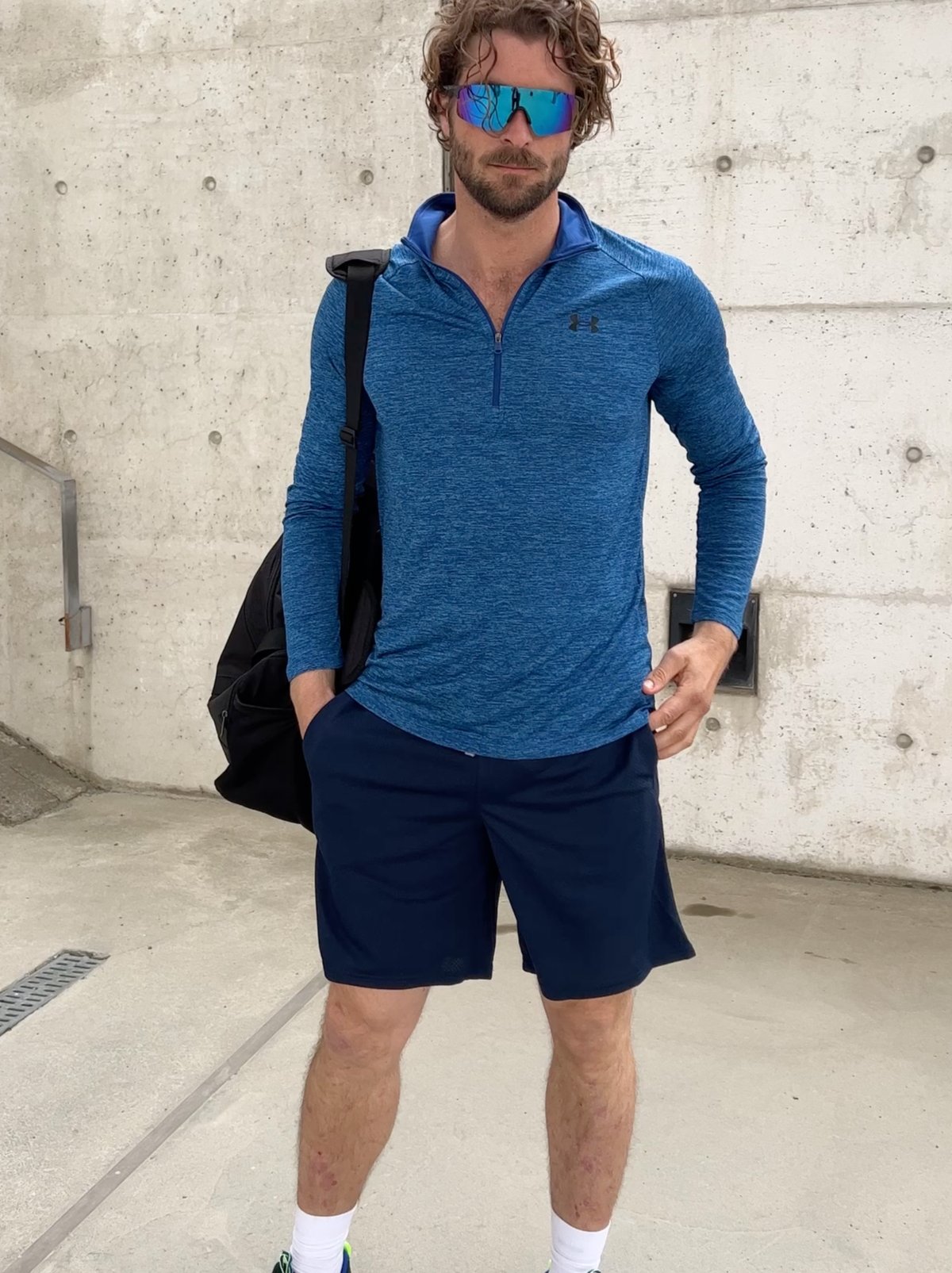 Under Armour UA Tech 2.0 1/2 Zip Blå