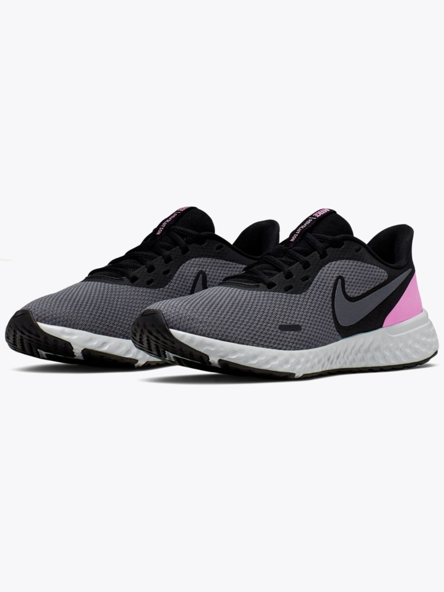 Nike Revolution 5 Black/ Psychic Pink-Dark Grey