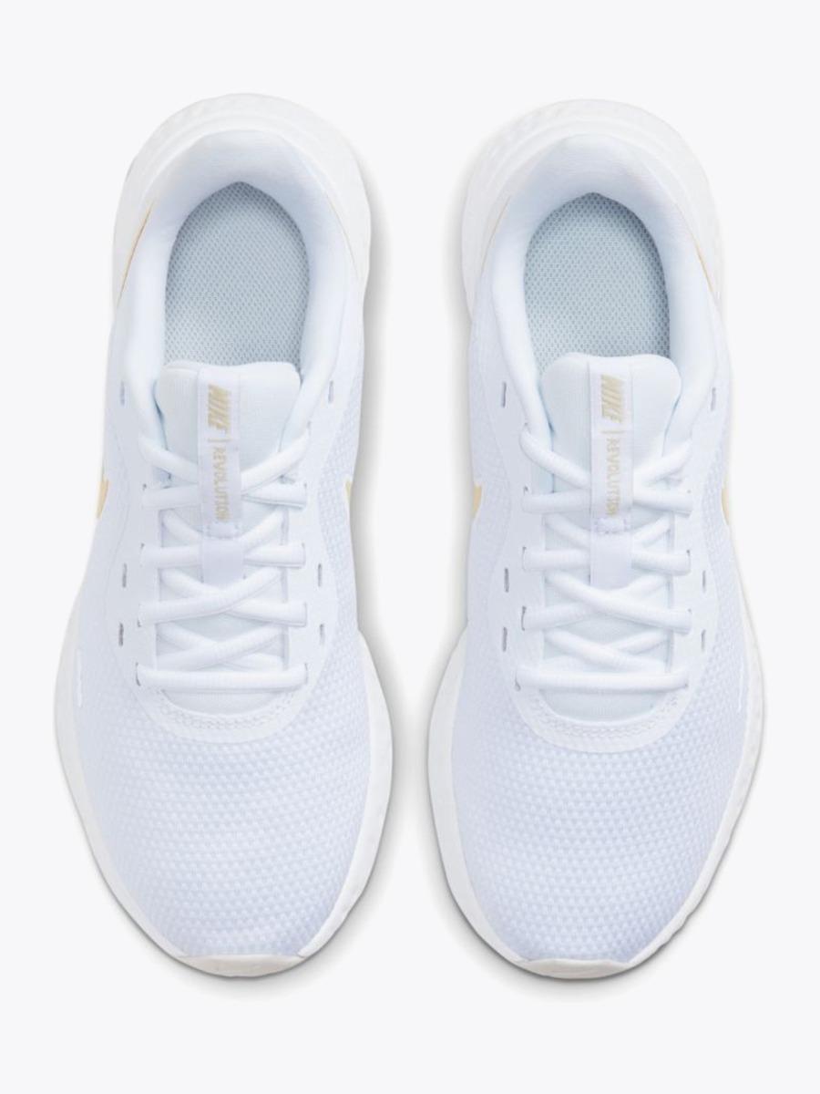 Nike Revolution 5 White/ Metallic Gold Star-Platiunum Tint