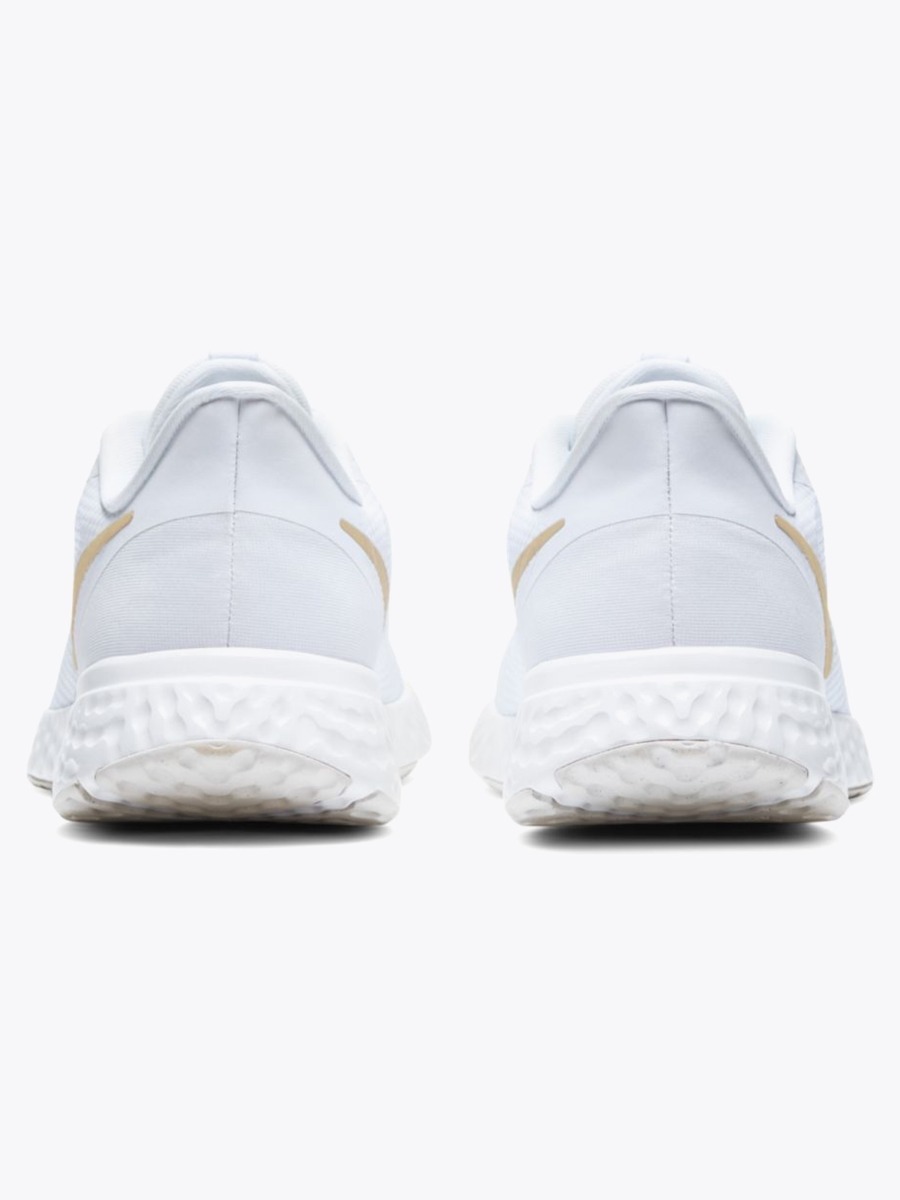 Nike Revolution 5 White/ Metallic Gold Star-Platiunum Tint
