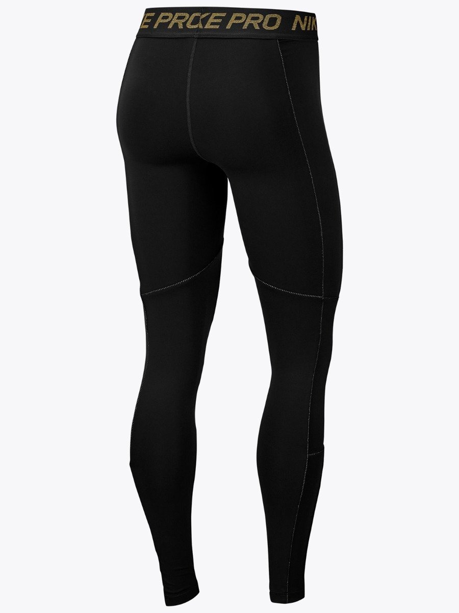 Nike Fierce 7/8 Tights Black/ Metallic Gold