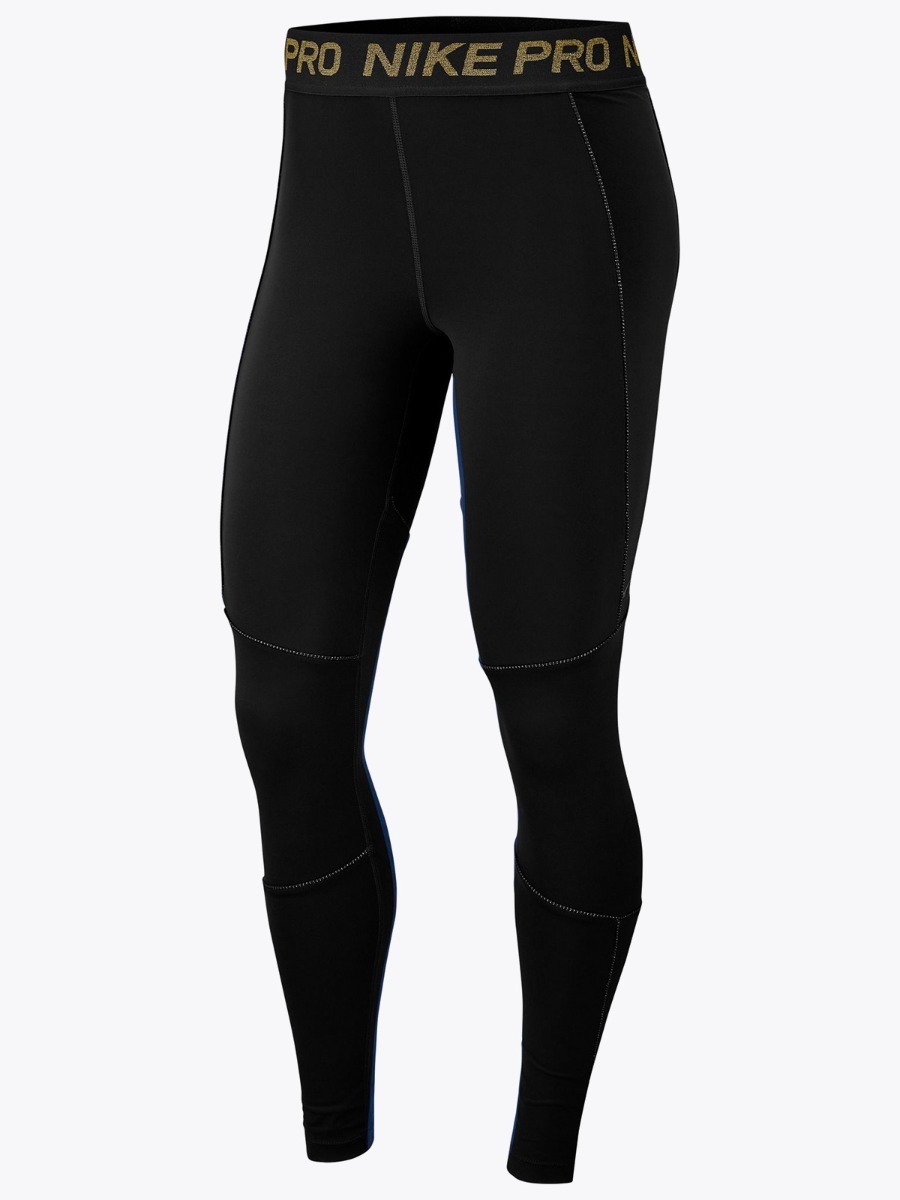 Nike Fierce 7/8 Tights Black/ Metallic Gold