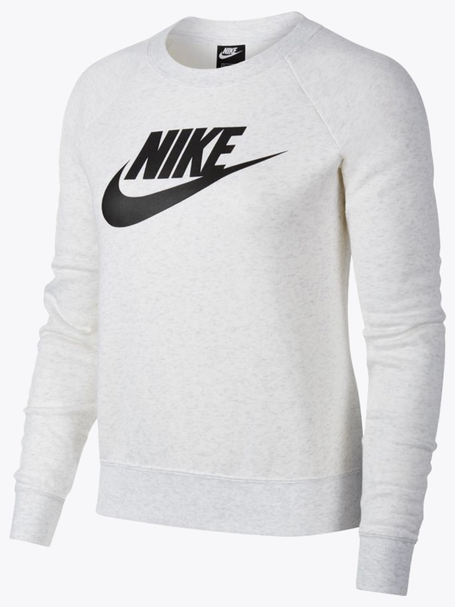 Nike Essential Fleece Crew Birch Heather/ White/ Black