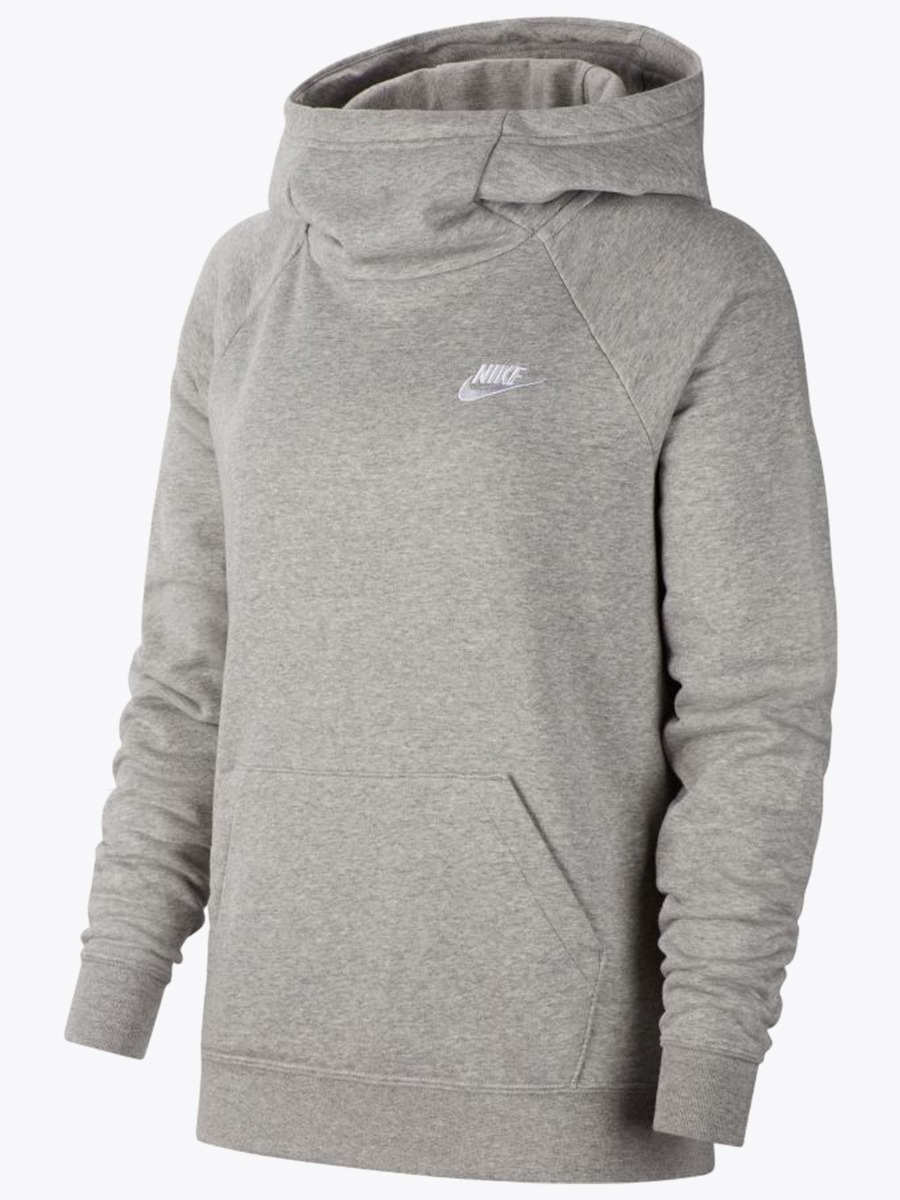 Nike Essential Funnel-Neck Pullover Flc Hoodie DK Grey