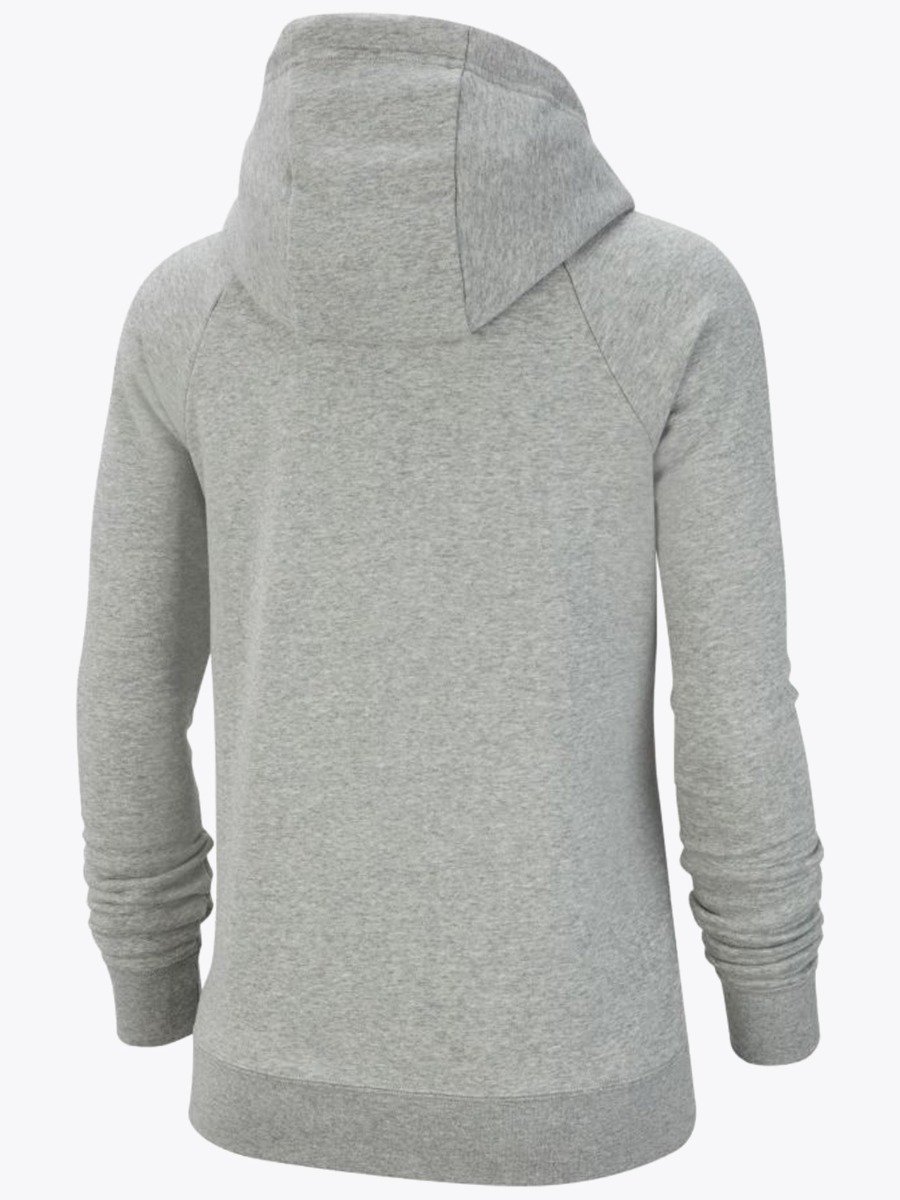 Nike Essential Fleece Full Zip Hoodie Dark Grey Heather/ Matte Silver/ White