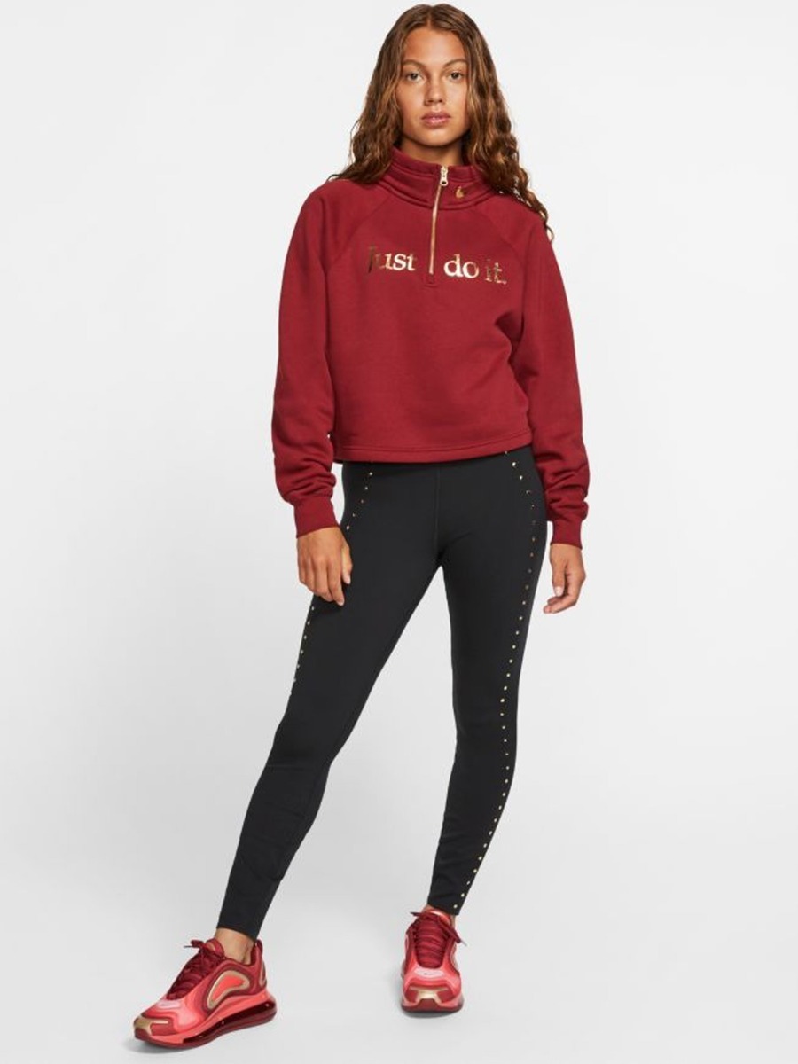 Nike Funnel 1/2 ZIP BB Shine Team red