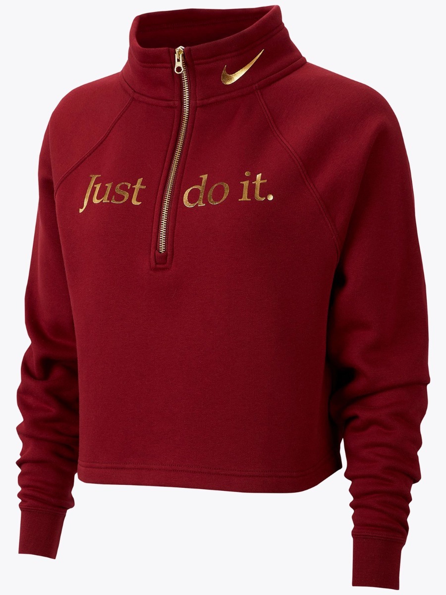 Nike Funnel 1/2 ZIP BB Shine Team red