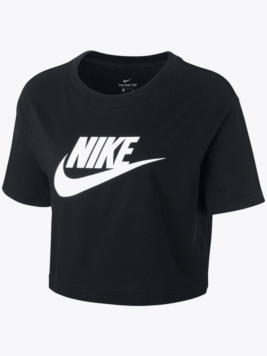 Nike Essential Crop Tee Black/ White