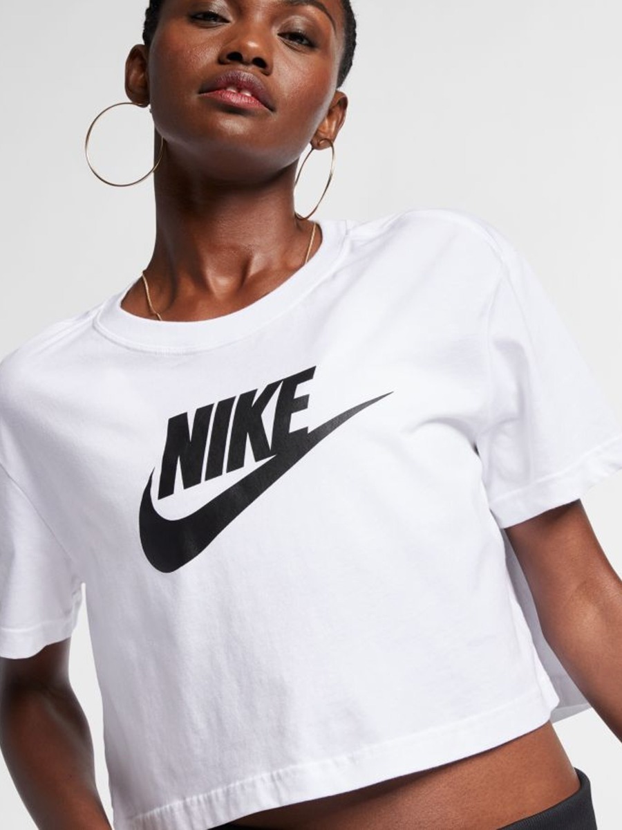 Nike Essential Crop Tee White