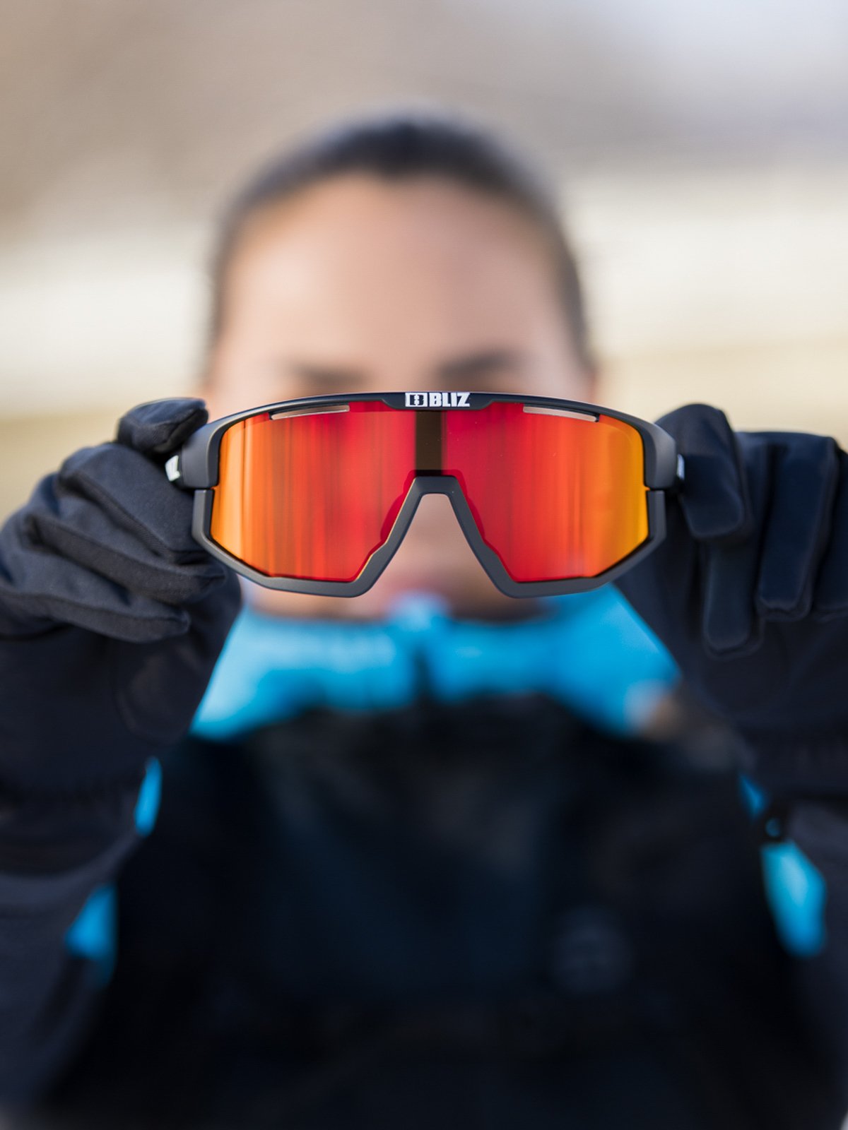 Bliz Active Vision Farge: Black / Linse: Brown with red multi