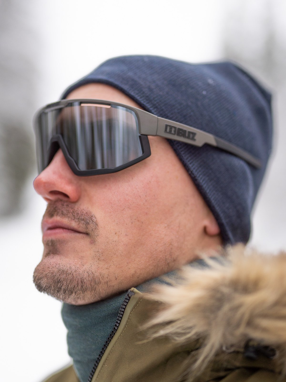 Bliz Active Fusion Camo Green / Linse: Smoke w silver mirror / Filterkategori: 3