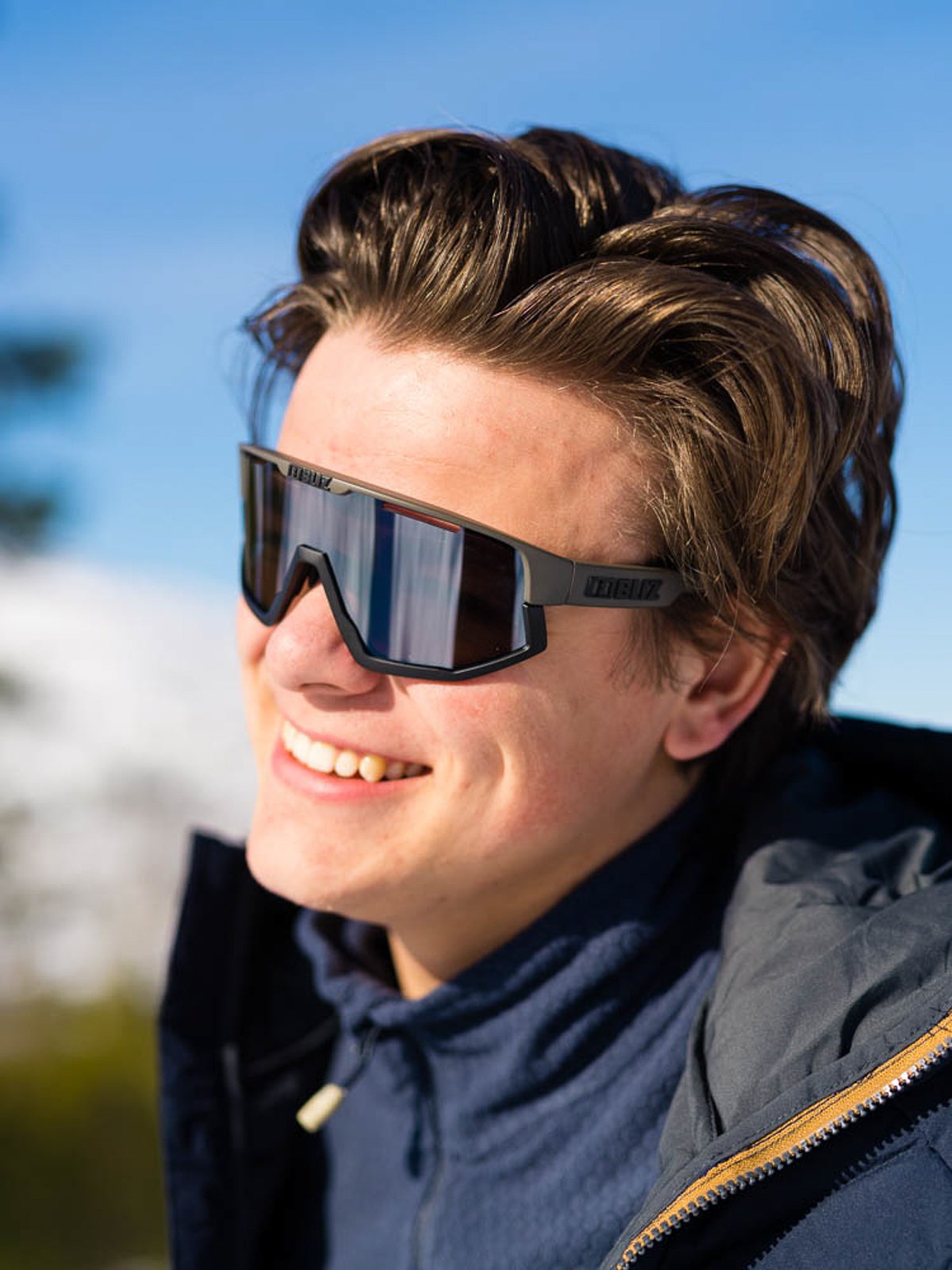 Bliz Active Fusion Camo Green / Linse: Smoke w silver mirror / Filterkategori: 3