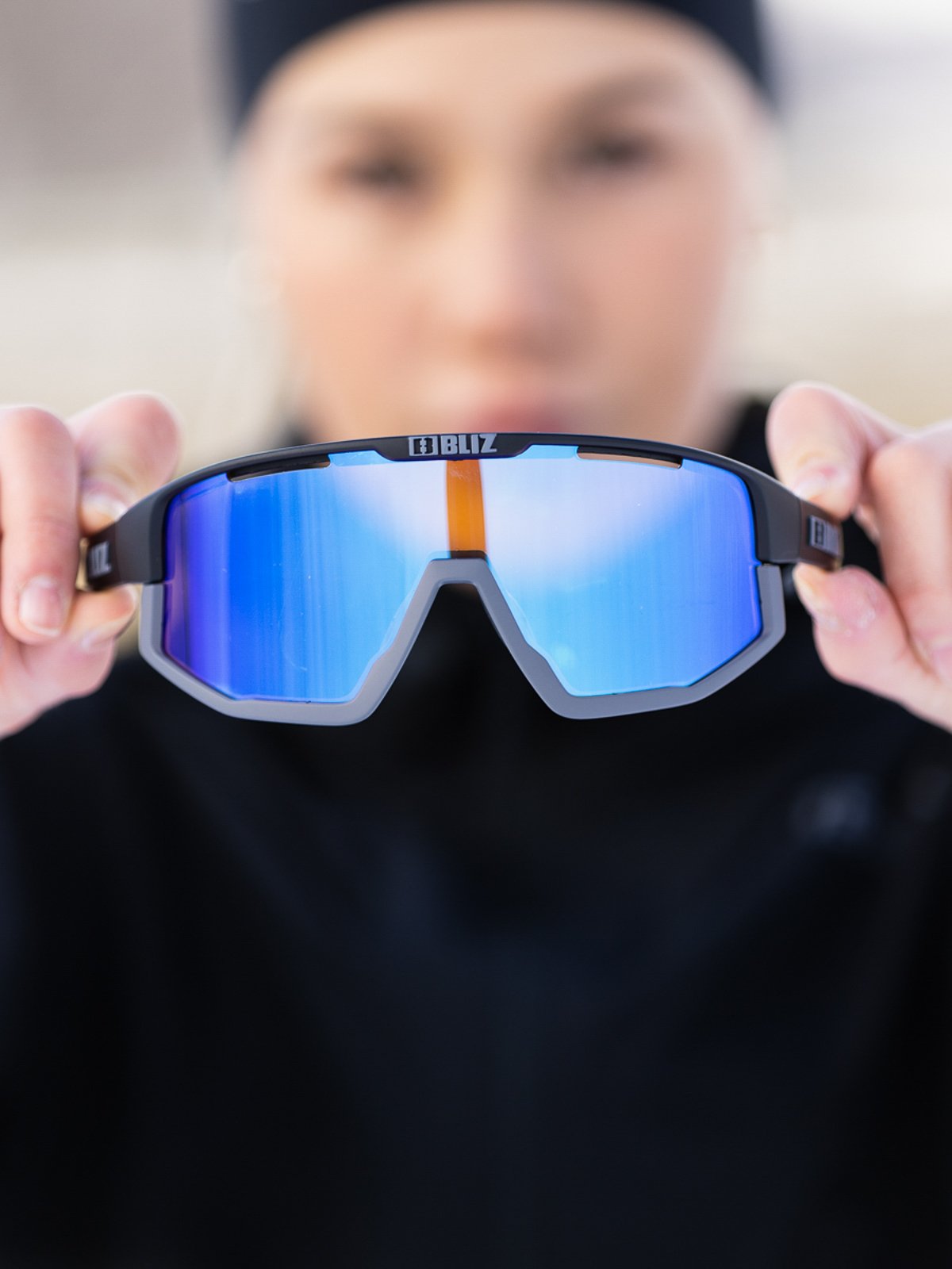 Bliz Active Fusion Nordic Light Farge: Matt Black / Linse: Nano Optics| Nordic Light Coral: Orange w blue multi
