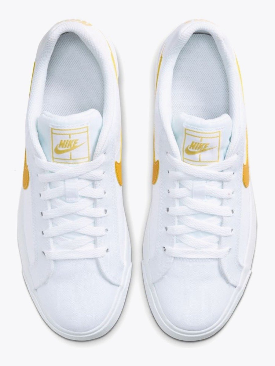 Nike Court Royale AC Canvas White/ Topaz Yellow