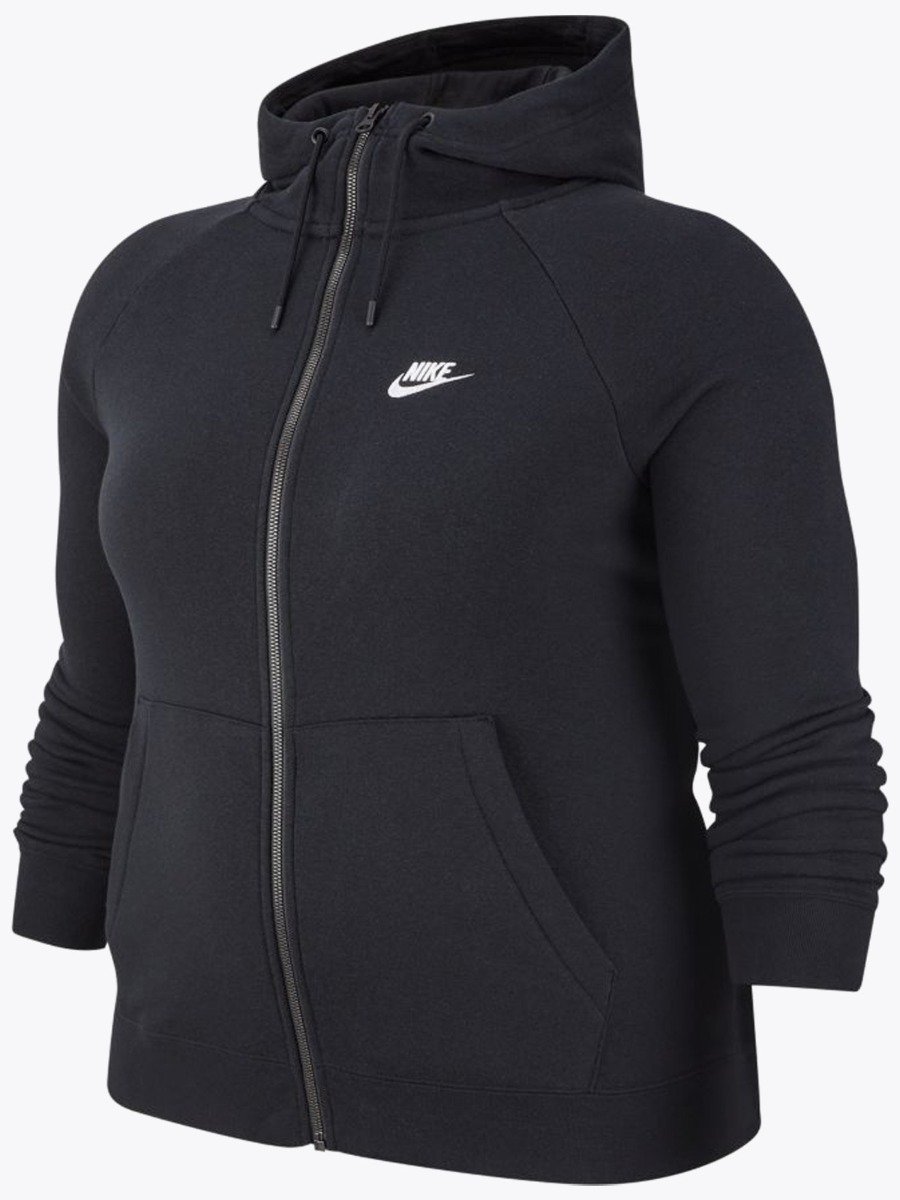 Nike Sportswear Essential Full Zip Hoodie Black/ White