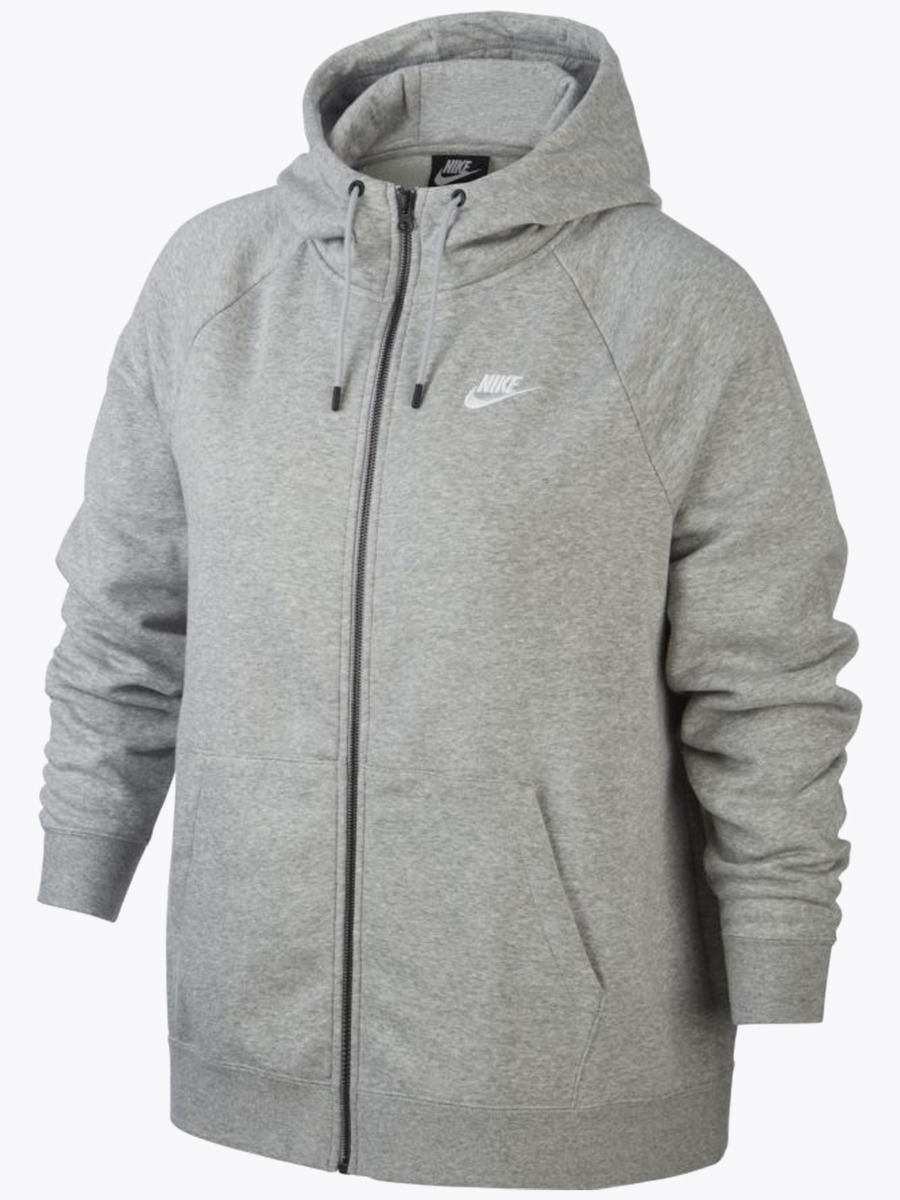 Nike Sportswear Essential Full Zip Hoodie Dark Grey Heather