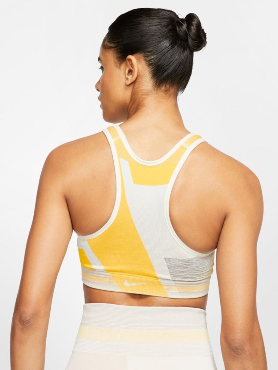 Nike Icon Clash Sports Bra Pale Ivory/ Laser Orange/ Sapphire