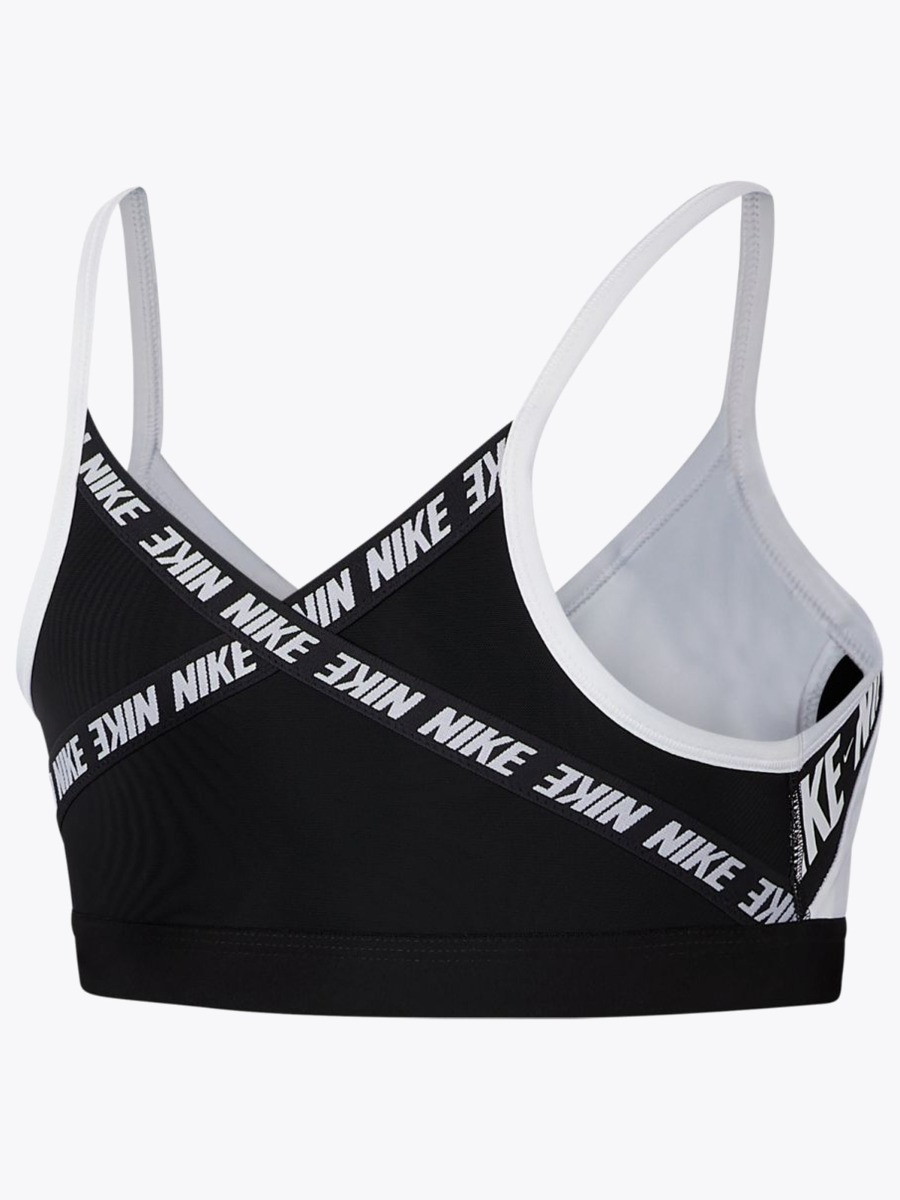 Nike Indy Logo Sports Bra White/ Black