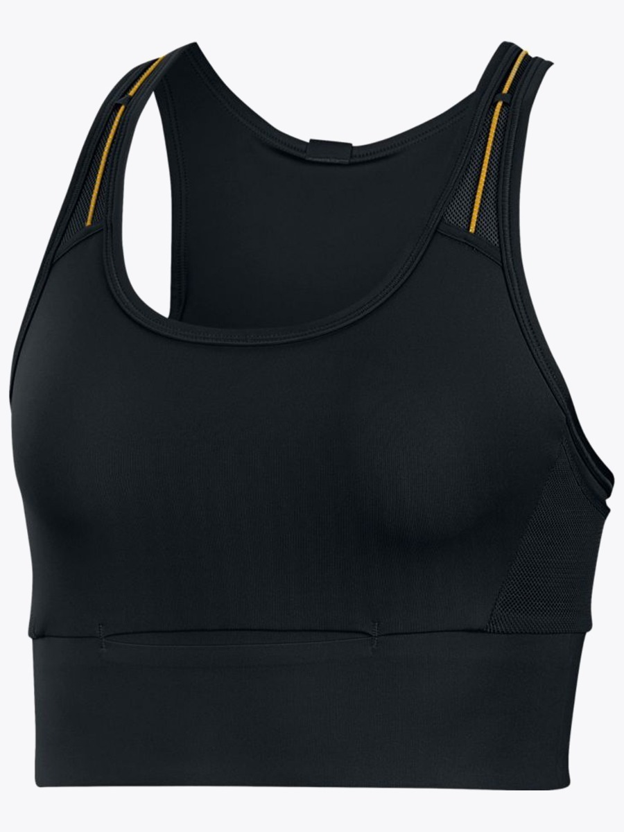 Nike Swoosh Icon Clash Sports Bra Black/ Laser Orange/ White