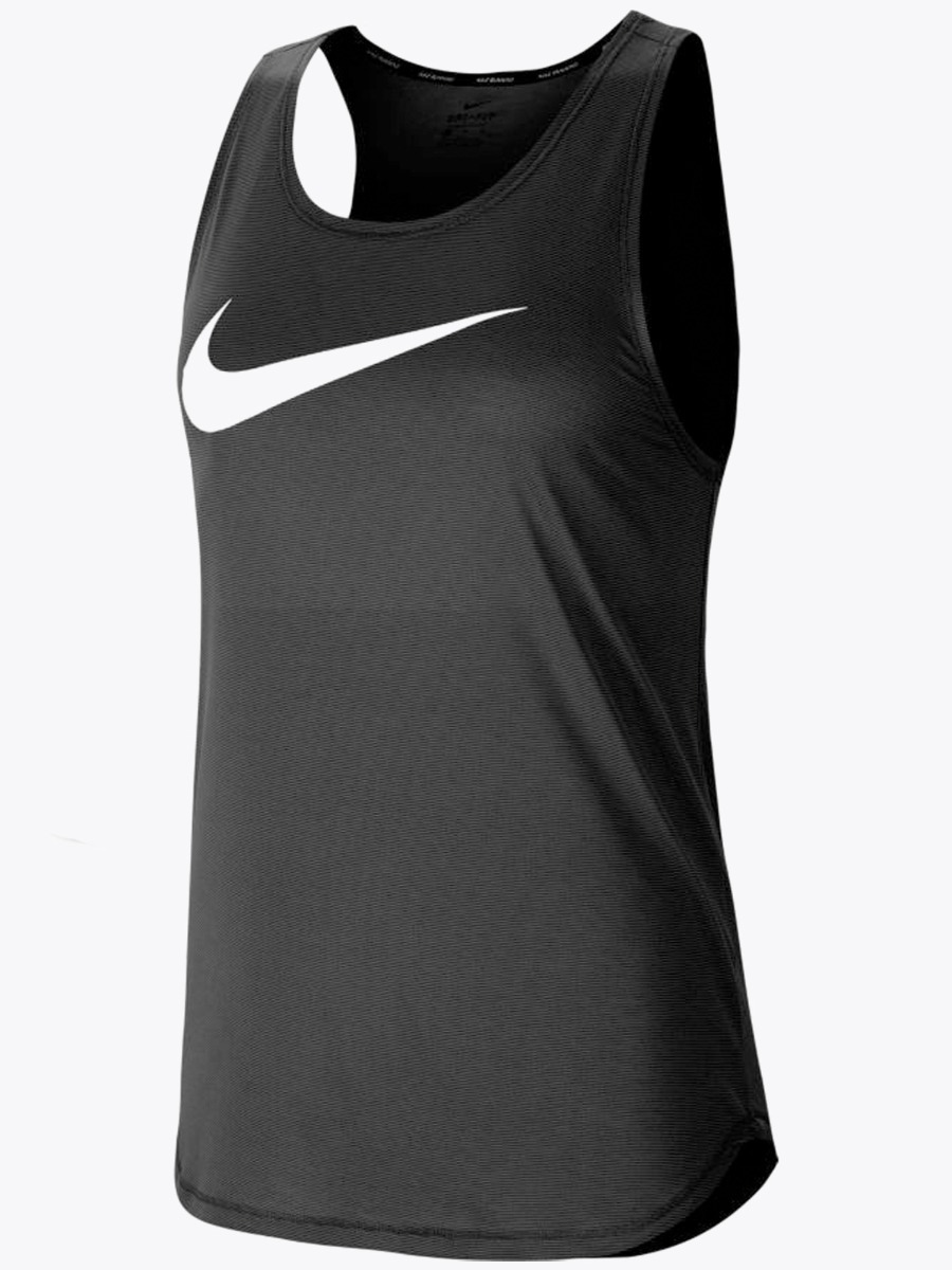 Nike Swoosh Run Tank Black/ Reflective Silver