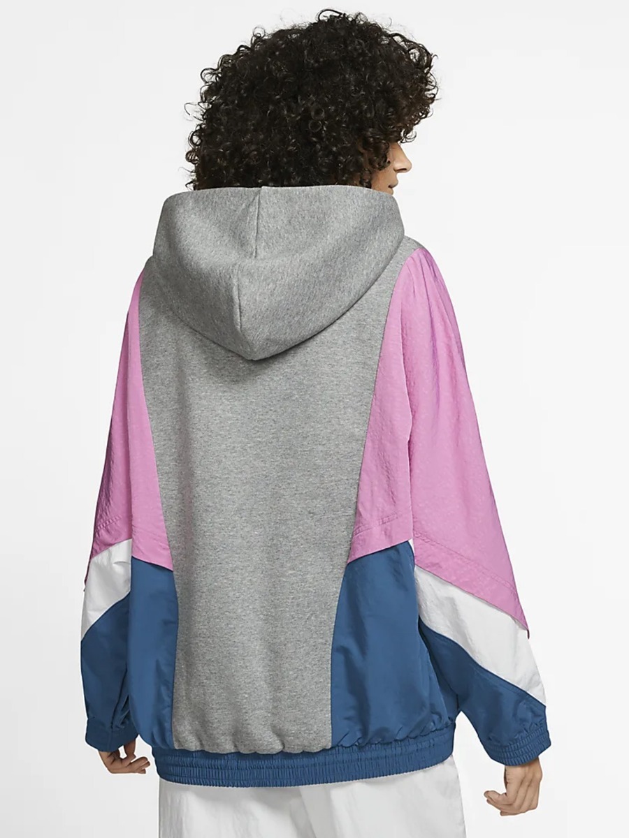 Nike Icon Clash Pullover Hoody Carbon Heather