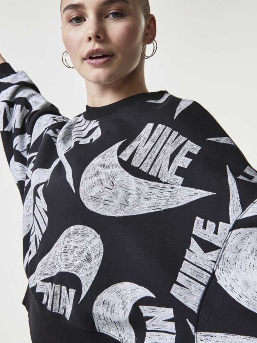 Nike Icon Clash Fleece Crew Black