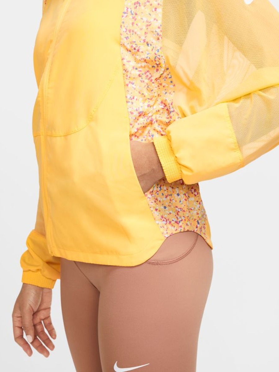 Nike Icon Clash Jacket Topaz Gold/ Laser Orange/ White