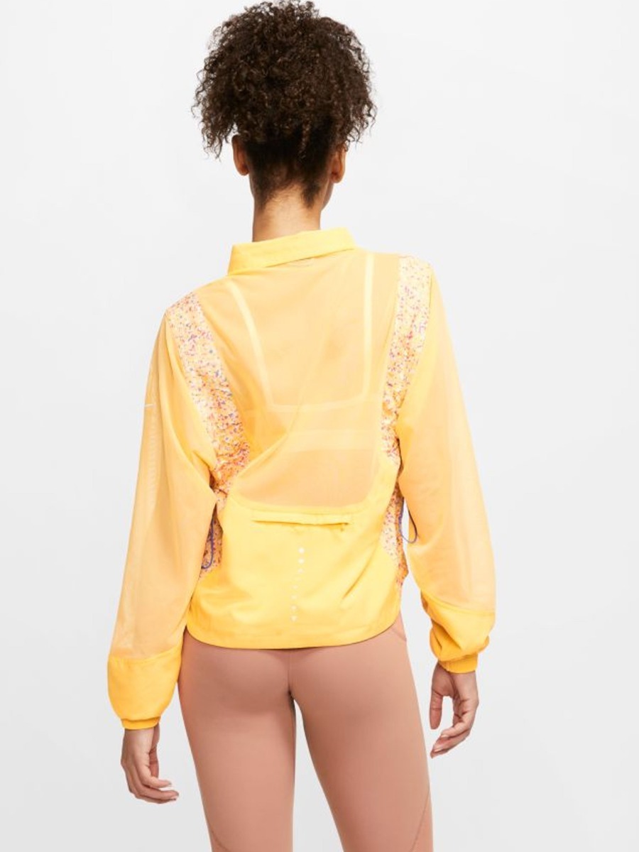 Nike Icon Clash Jacket Topaz Gold/ Laser Orange/ White