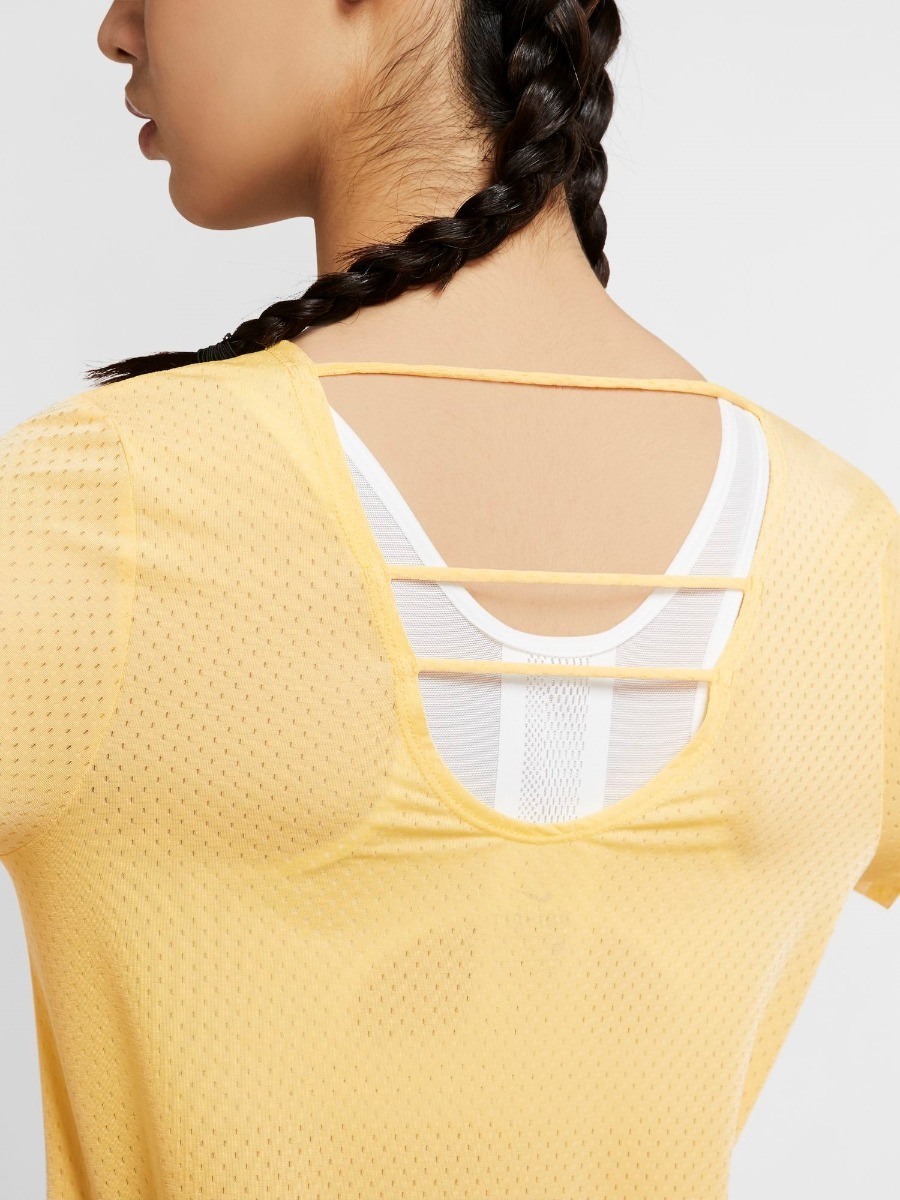 Nike Breathe Tee Golden Topaz