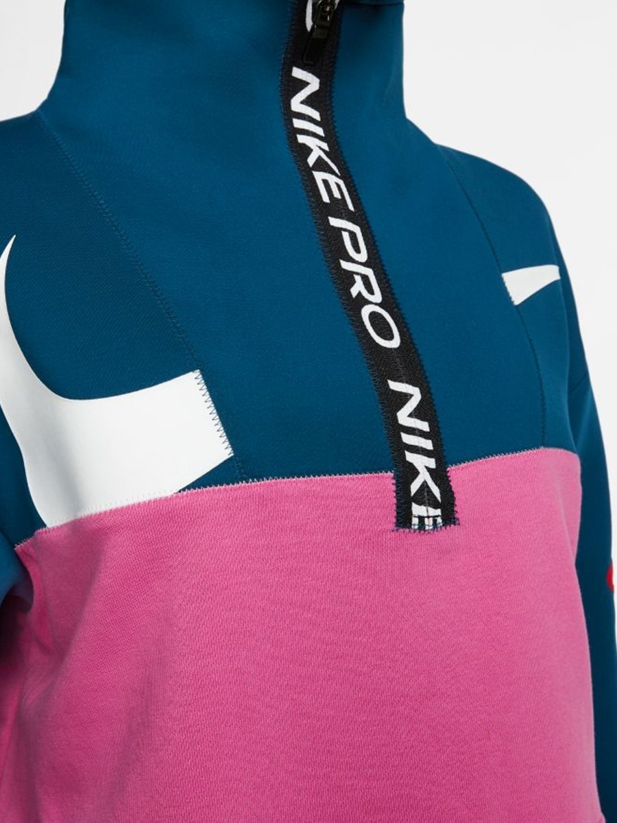Nike Dry Fleece Top Icon Clash Valerian Blue/ Cosmic Fuchsia