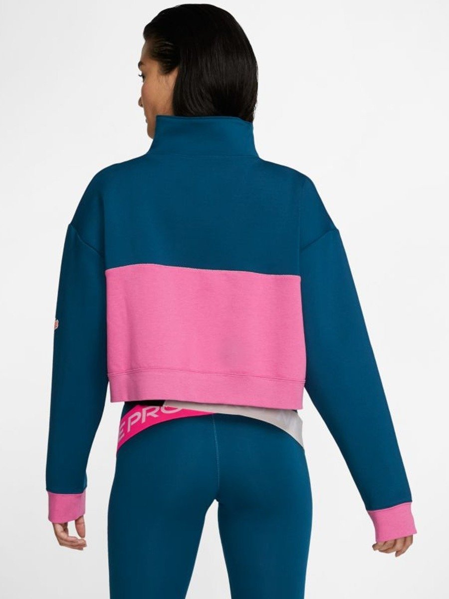 Nike Dry Fleece Top Icon Clash Valerian Blue/ Cosmic Fuchsia