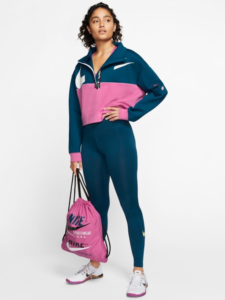 Nike One Tights Icon Clash Valerian Blue/ Cosmic Fuchsia/ Limelight