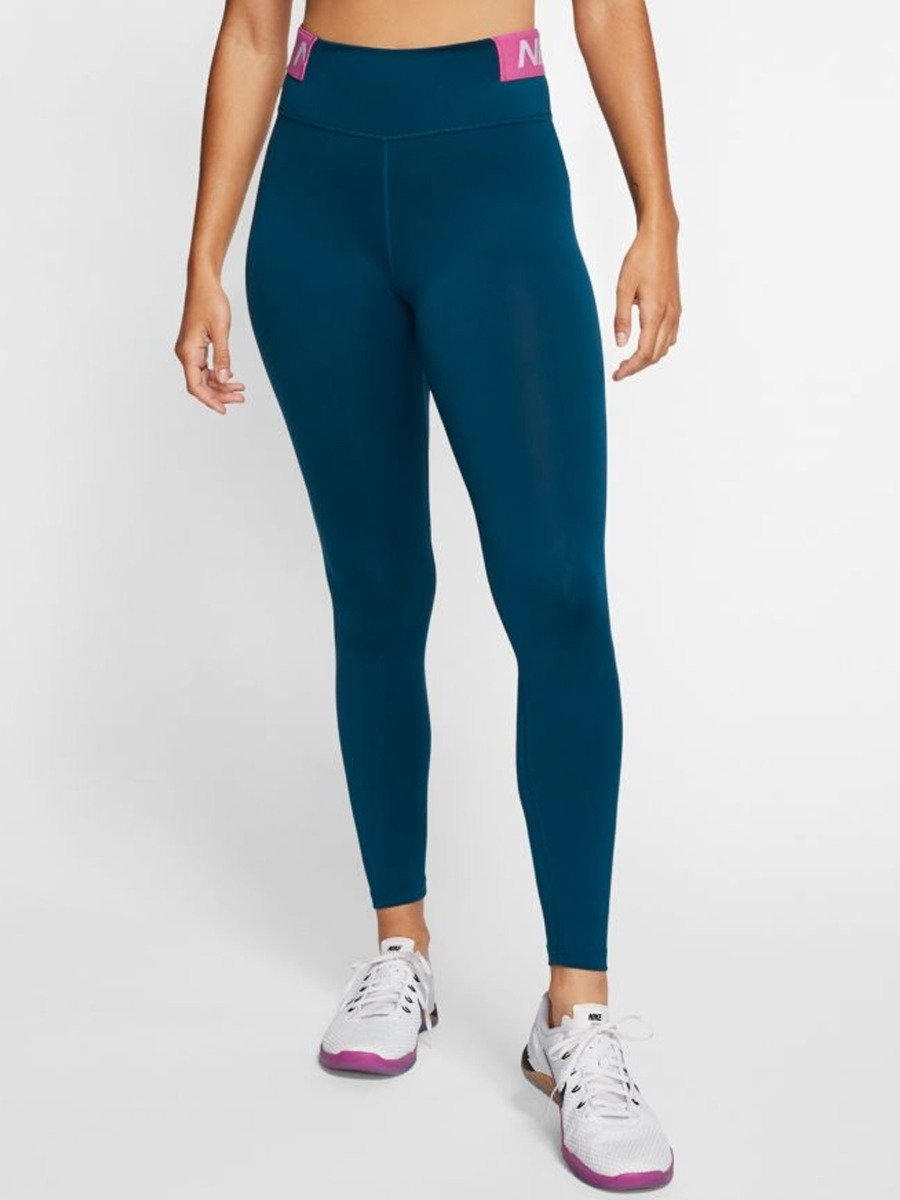 Nike One Tights Icon Clash Valerian Blue/ Cosmic Fuchsia/ Limelight